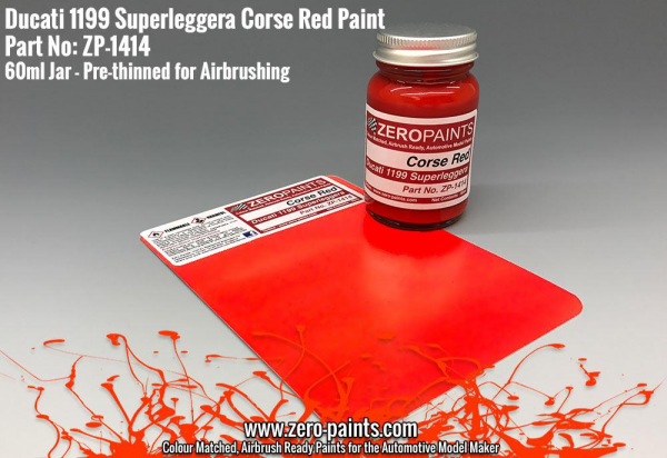 Corse Red Paint for Ducati 1199 Superleggera 60ml